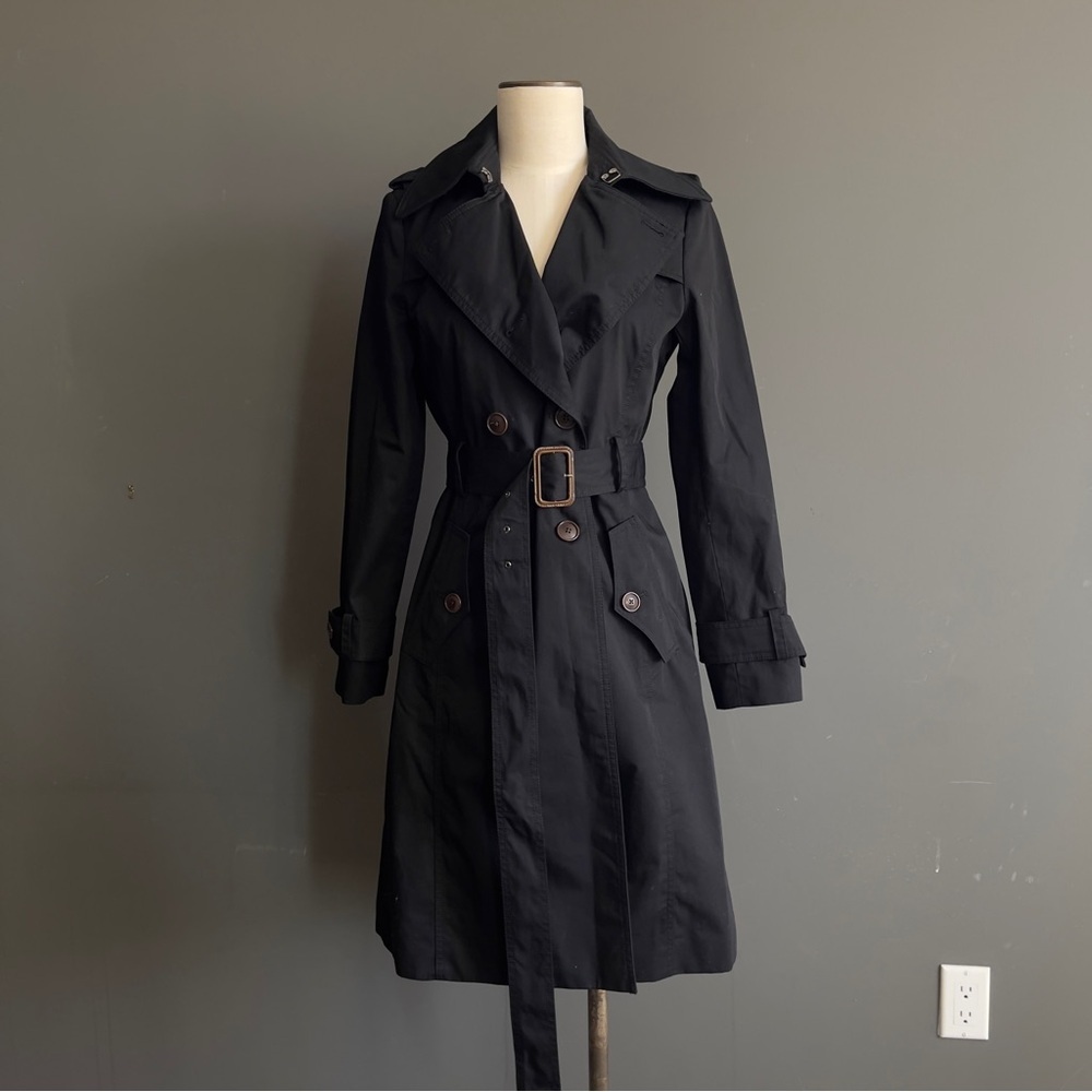 Banana Republic Black Trench Coat
